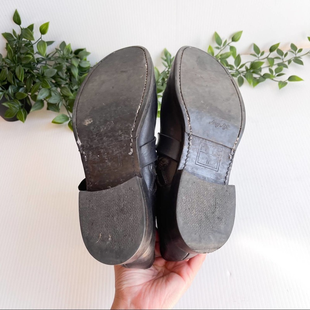 Frye | Veronica Black Strappy Boots Leather - Picture 8 of 11